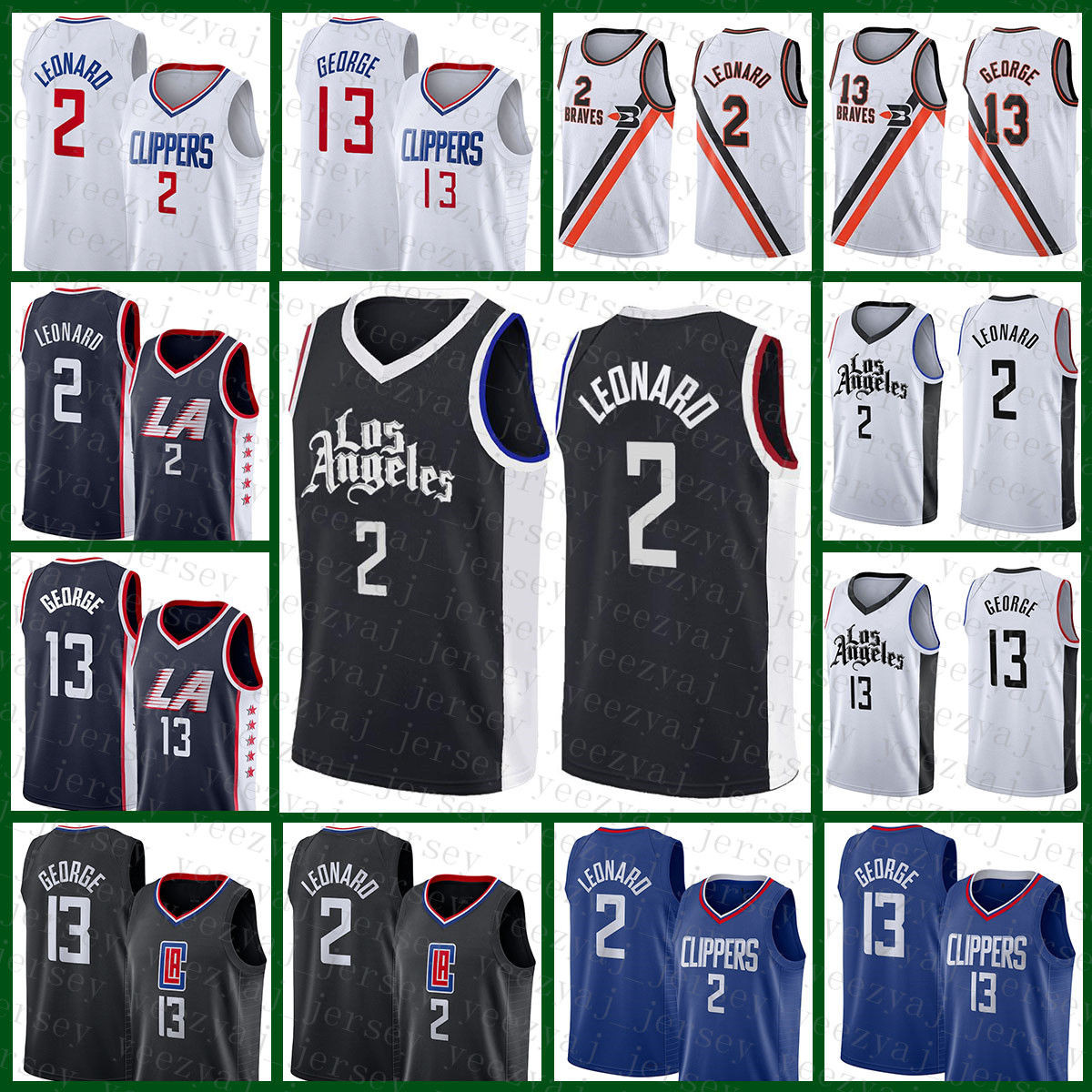 

2022 New Los''Angeles''Clippers''Men 2 13 Basketball Jersey Kawhi Leonard Paul George 5016, Jersey-kuaichuan