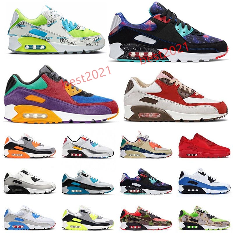

mens 90 Footwear Running shoes women Black White Classic Cushion Casual Max Training sports Sneakers Big size shoes, Choose the options