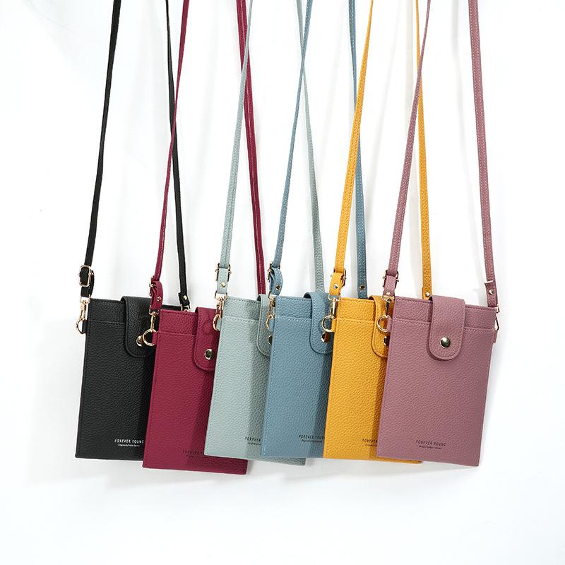 

Wallets Brand Crossbody Bags Cell Phone Purse ID Cards Slot Bag Wallet PU Leather Travel Cute Shoulder Strap Handbag Women BagWallets, Green