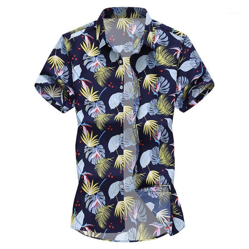 

Hawaiian Casual Shirt Men Short Sleeve Print 2022 Beach Summer Clothes Leisure Fashion Shirts Blouse Camisas Para Hombre L0401 Men's, Multi