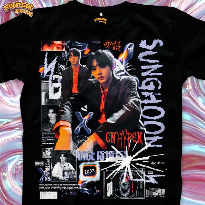 

Men' T-Shirts SUNGHOON TEE FLWRCATStreetwear Men T Shirt WomenMen, Men-darkpurple