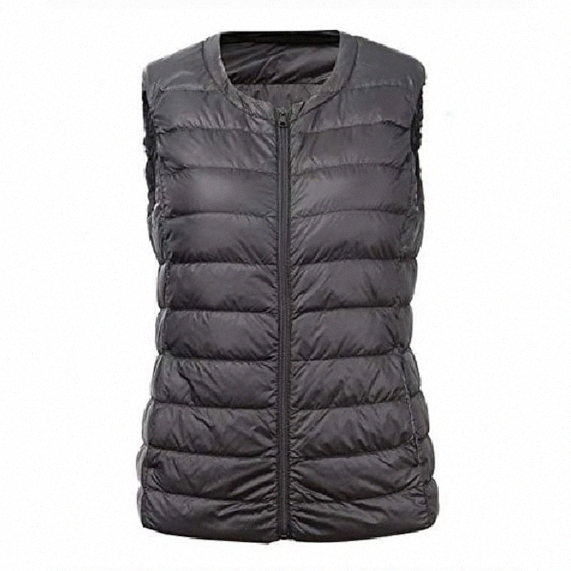 women's Winter Warm Lightweight Sleeveless Quilted Puffer Down Vest X-Small, Black T1AQ#