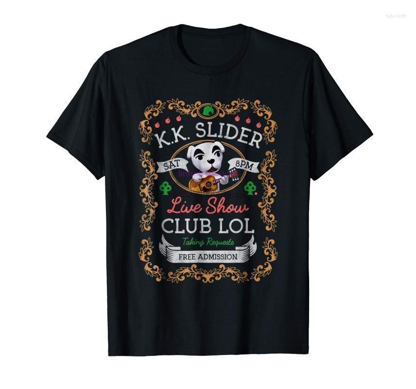 

Men' T-Shirts Brand Men Shirt Animal Crossing Kk Slider Live Show Poster Graphic T ShirtMen, Men-darkpurple
