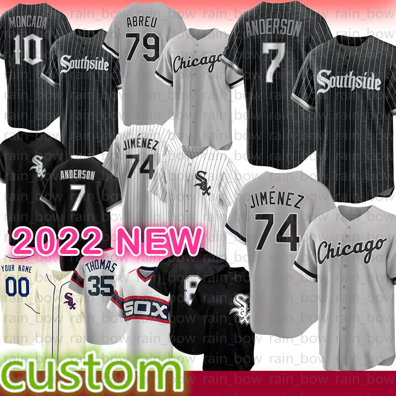 

Chicago Baseball Jersey White Sox 7 Tim Anderson 74 Eloy Jimenez Jose Abreu Luis Robert Yoan Moncada Bo Jackson Lucas Giolito Yermin Mercede Michael Keuchel Thomas, Mens(size:m-3xl)baiwa