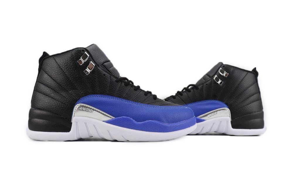 

Wtih Box 2022 12 Hyper Royal Basketball Shoes Men Black Metallic Silver White 12s Sneaker