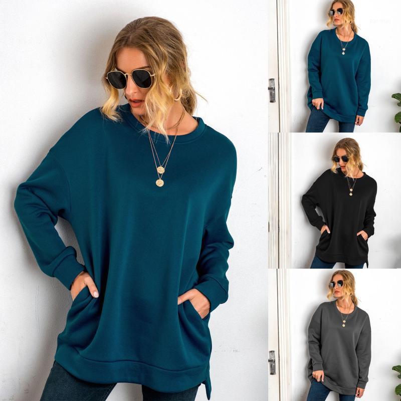 Sweats à capuche pour femmes Sweats Hirigin Plus Size Femmes Automne Vêtements 2022 À Manches Longues Solide Chaud Outwear Lâche Causal Streetwea