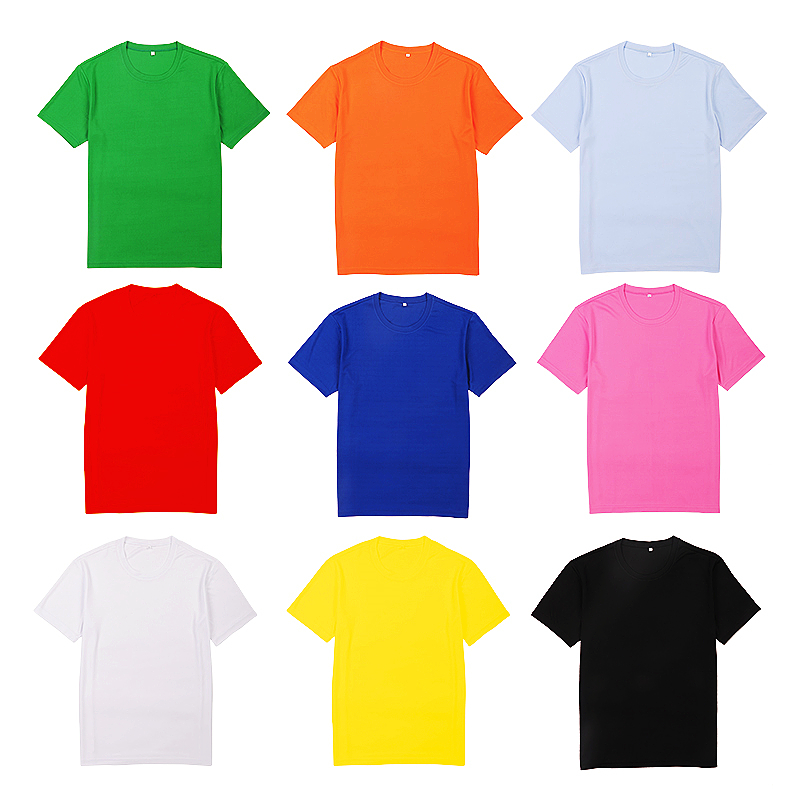 

High Quality Men' t shirt Blank cotton polyester o-neck women t-shirt printing plus size Plain Custom Logo Printed Black unisex tshirts