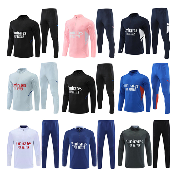 

22 23 soccer tracksuit Survetement 2022 2023 L.PAQUETA OL AOUAR Football training suit Jogging sets