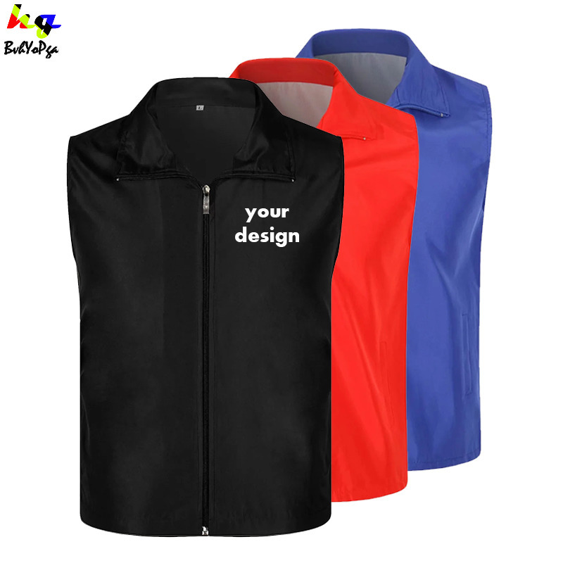 

Rompi Desain Kustom Kustom Rompi Kasual Pria dan Wanita Seragam Pakaian Kerja Atasan Jaket Iklan 220613, Orange