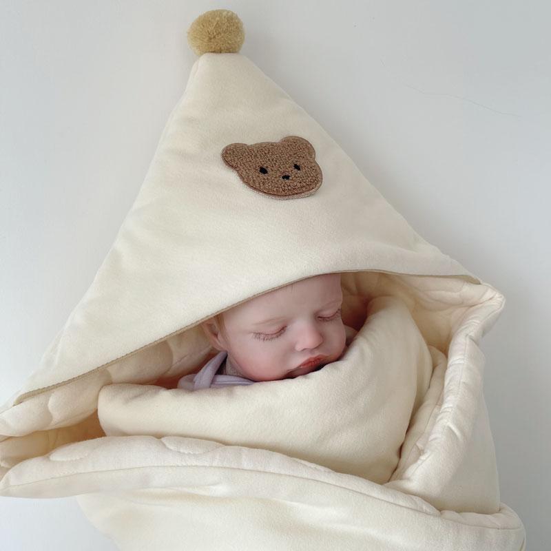 

Blankets & Swaddling Born Napping Blanket Soft Comfortable Knitted Cotton Without Fluorescence Removable For Clean Available Outdoor All Sea, White winter autumn