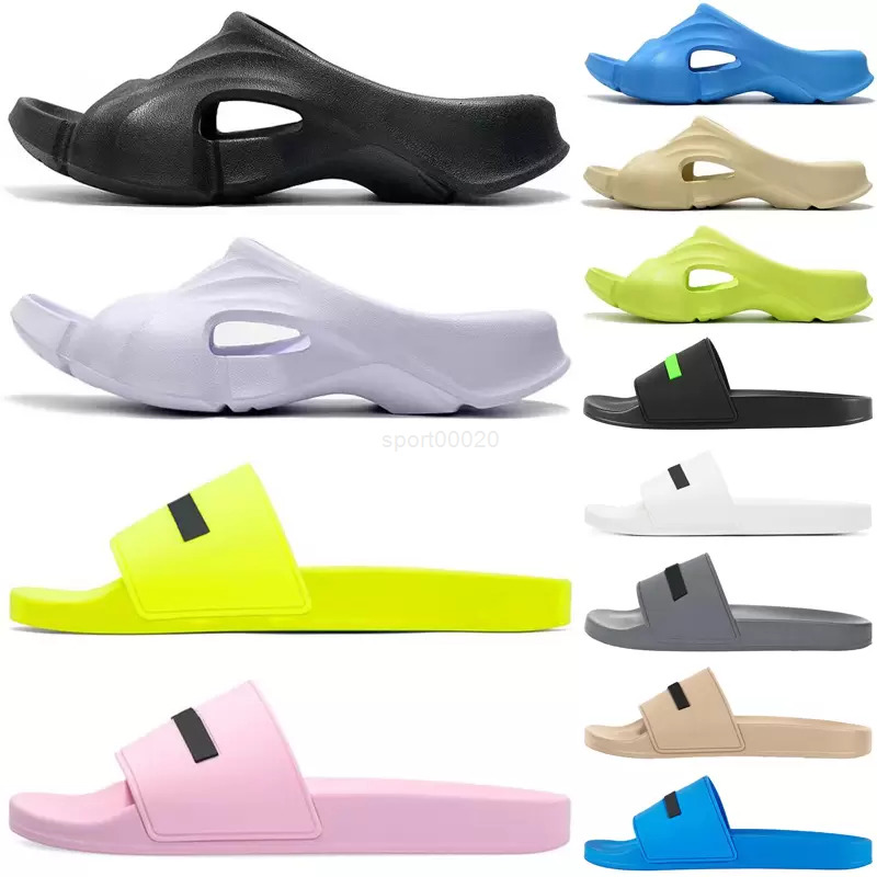 

Mold Designer Sandals Letters Relief Men Women Fashion Pool Slides Flats Rubber Foam Rubber Loafers Trend Summer Beach Shoes Bath Sliders