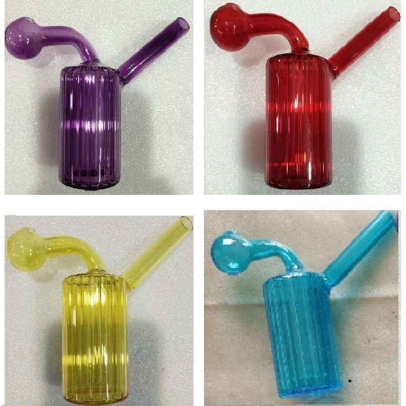 

Hookahs dab rigs water bongs Glass mini bong Smoking Water Pipes Oil Burner Bubbler DabRig 4 colors