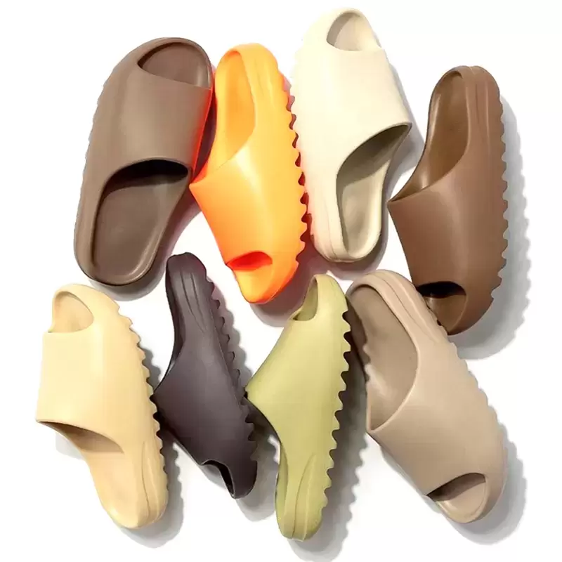 

Slippers Sandals women Slides Desert Sand Glow Green Bone Earth Brown Enflame Orange slipper Pure Soot Onyx men designer EVA Rubber Triple shoes, 25