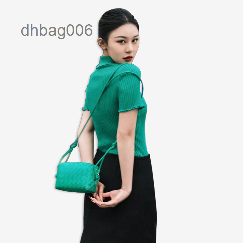 

Bags 2022 Bottegas Handbag Designer Venetas Knotted Handbag Rhombic Lattice Woven Pillow Large Capacity Leather Small Square Women's Single Shoulder Diagonal, White