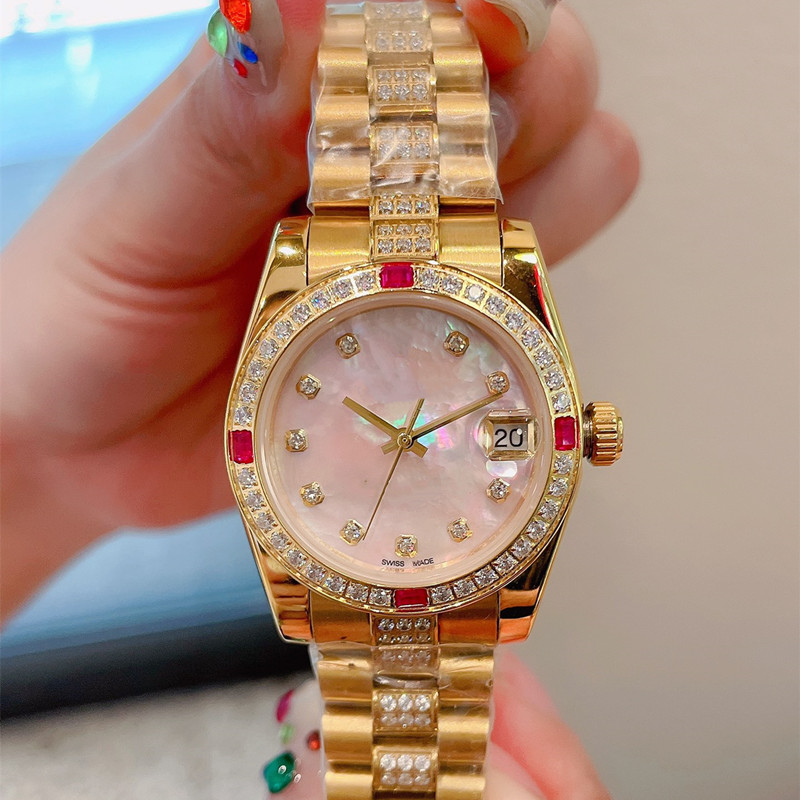 

Fashion women's Elegant Watch 28mm 316 Stainless Steel Strap Sapphire Crystal Oyster Perpetual Designer Watch luxury Watches high quality watchs, 5#