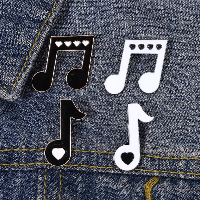 

Cute Music Brooches Pin for Women Kids Fahsion Jewelry Shirt Coat Dress Denim Bag Decor Metal Enamel Pin