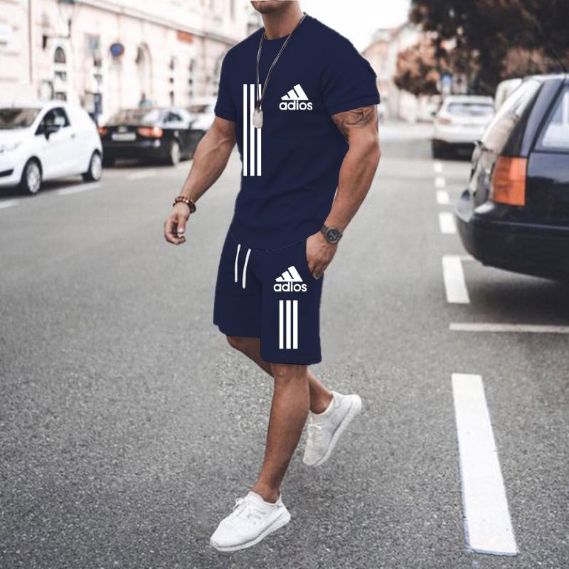Suisses de survêtement masculines Summer Mens Sportswear Brand Suit Tracks Casual Men Men T-shirt Sports Shorts Dry Two-Piece S-6XMEN RAPIDE