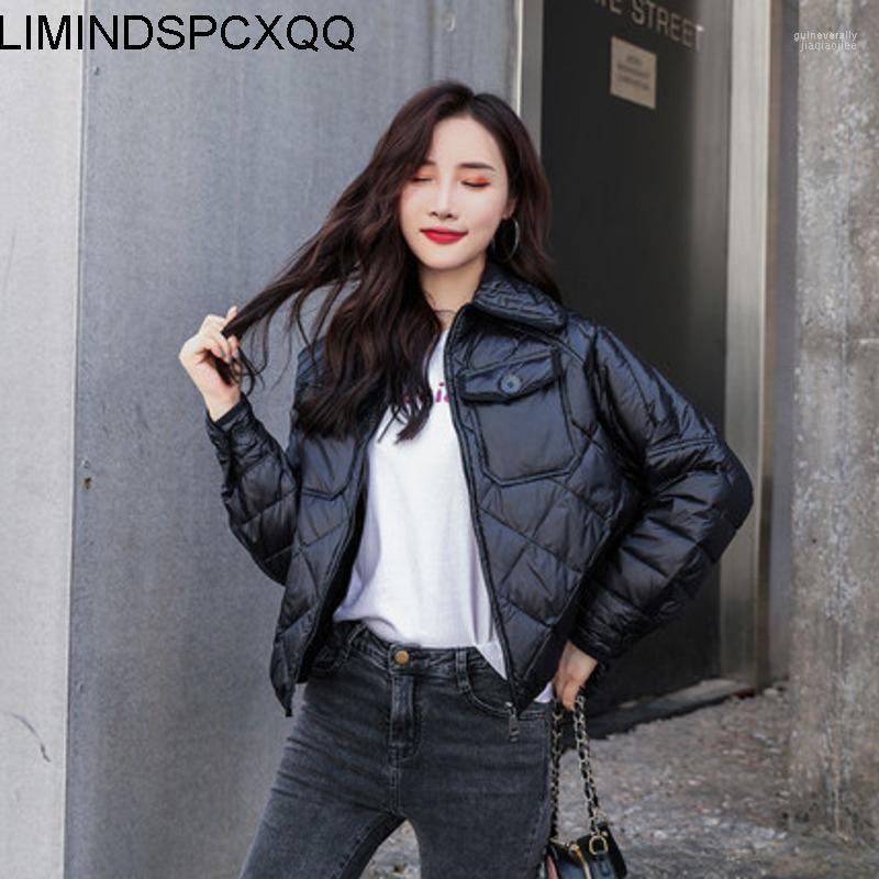

Abrigo Mujer 2022 Fashion Ladies Winter Duck Down Jacket Women Short Ultra Light Coat Stand Collar Slim Warm Clothes Women' & Parkas Guin22, Black