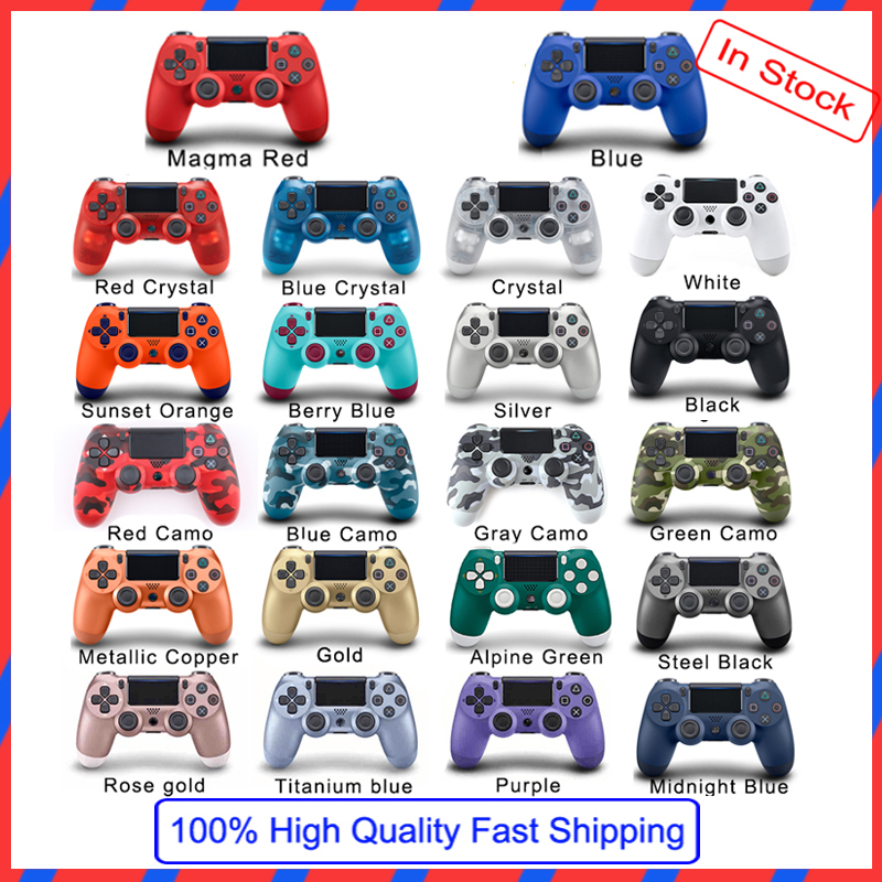 

In Stock Wireless Bluetooth Controller for PS4 Vibration Joystick Gamepad Game Controllers for Play Station With Retail Box