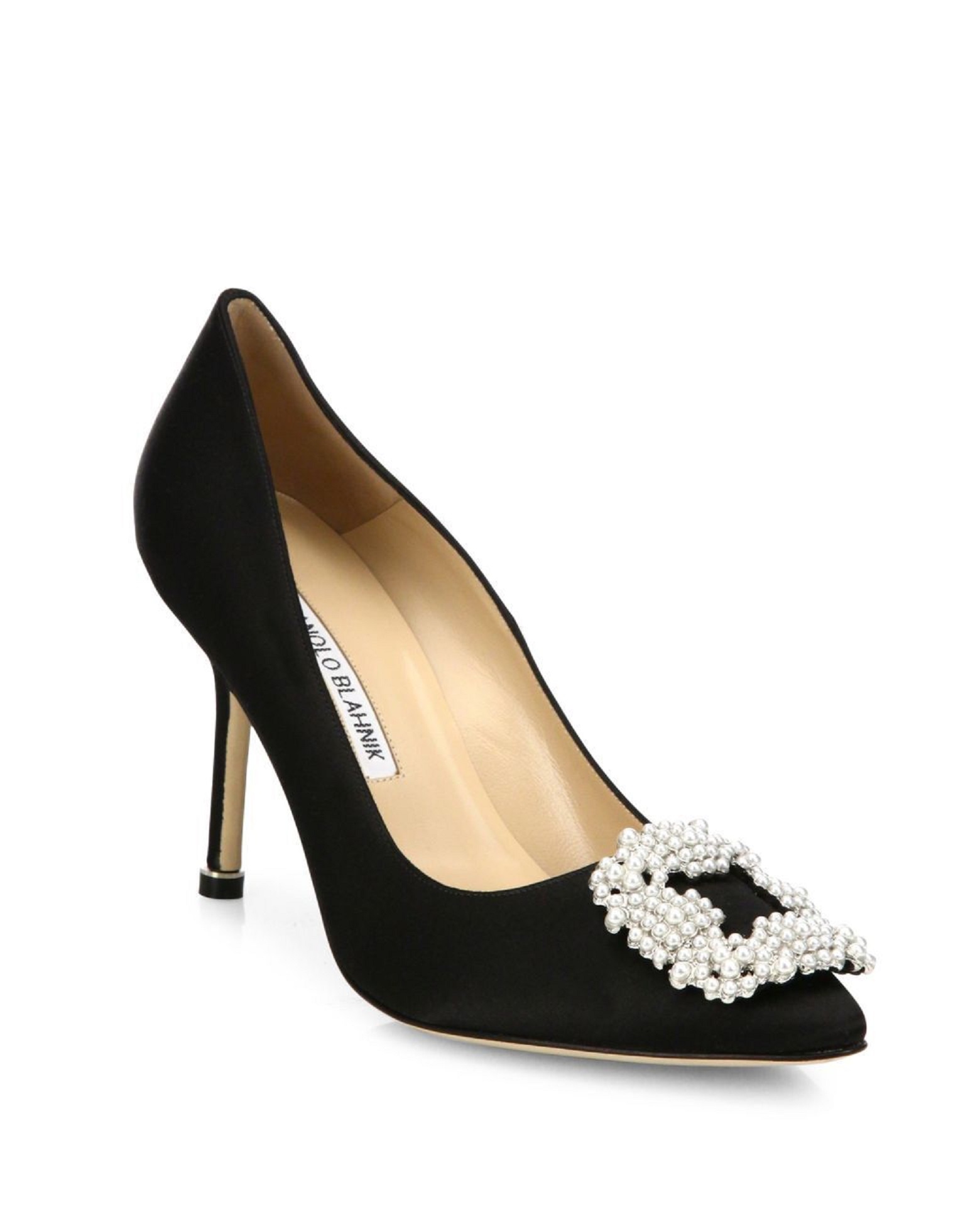 

Famous Embellished buckle stain Pump Pearl Sandals shoes spool Hangisi high Heels sandals women's Luxury Designers Dress heeled