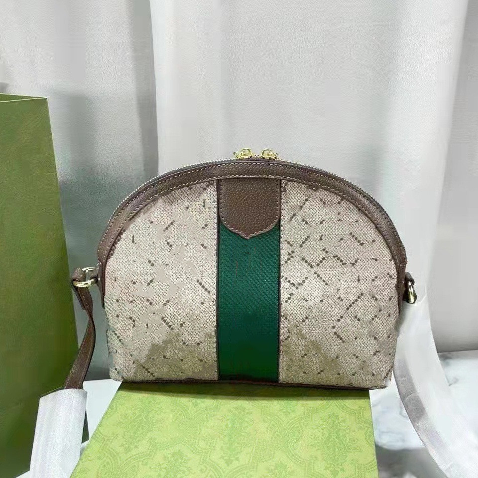 

Designer Bag Women Shoulder Bags Lady PU Fashion Trend Retro Shell Shopping messenger bag Handbags NO BOX, Brown