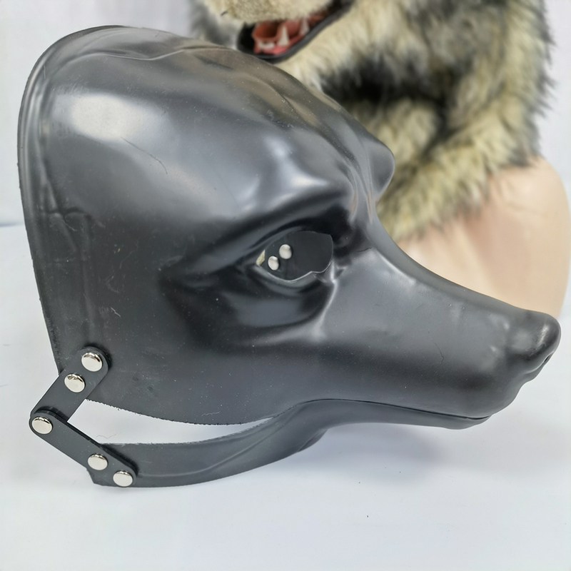 

DIY animal moving mouth blank mask base mold of wolf set package make your own Halloween mask 220704