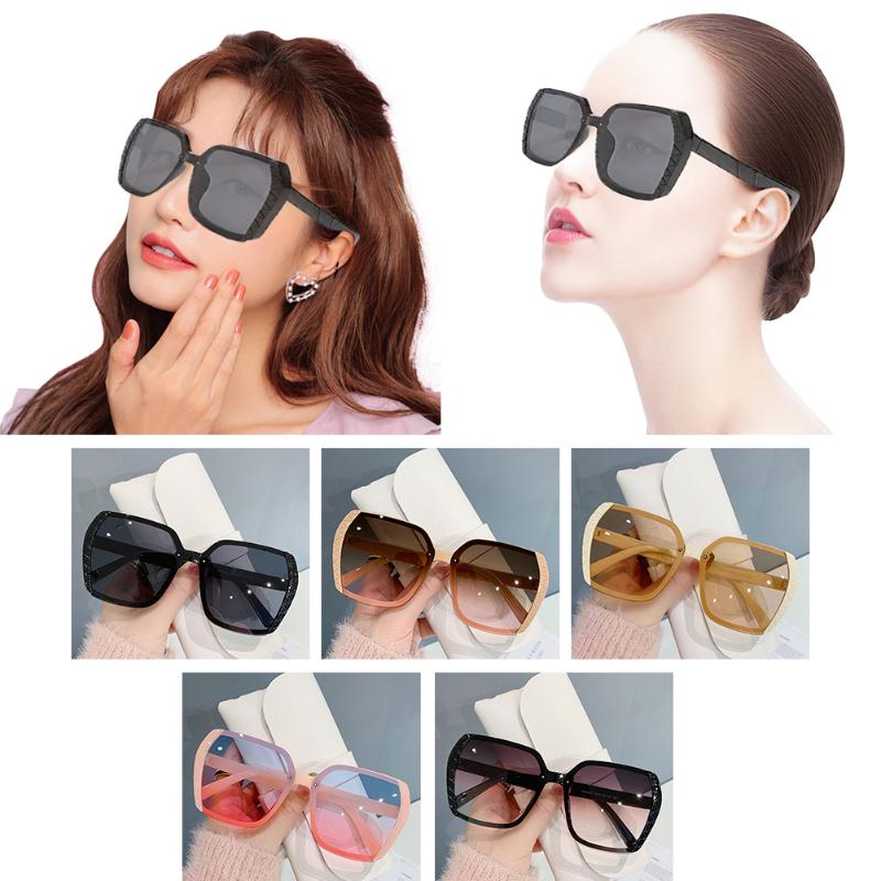 

Sunglasses Brand Designer T 2022 Oversized Square Women Sun Glasses Female Big Frame Colorful Shades For Oculos