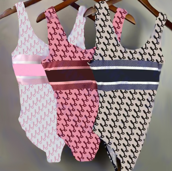 

designer Women Swimwear Bikinis Set Textile Letter Printed Ladies Bodysuit Swimsuit Beach Party Womens Swim Suit one piece