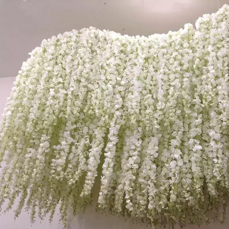 

Artificial Hydrangea Wisteria Flower For DIY Simulation Wedding Arch Rattan Wall Hanging Home Party Decoration Fake flower, Multicolor
