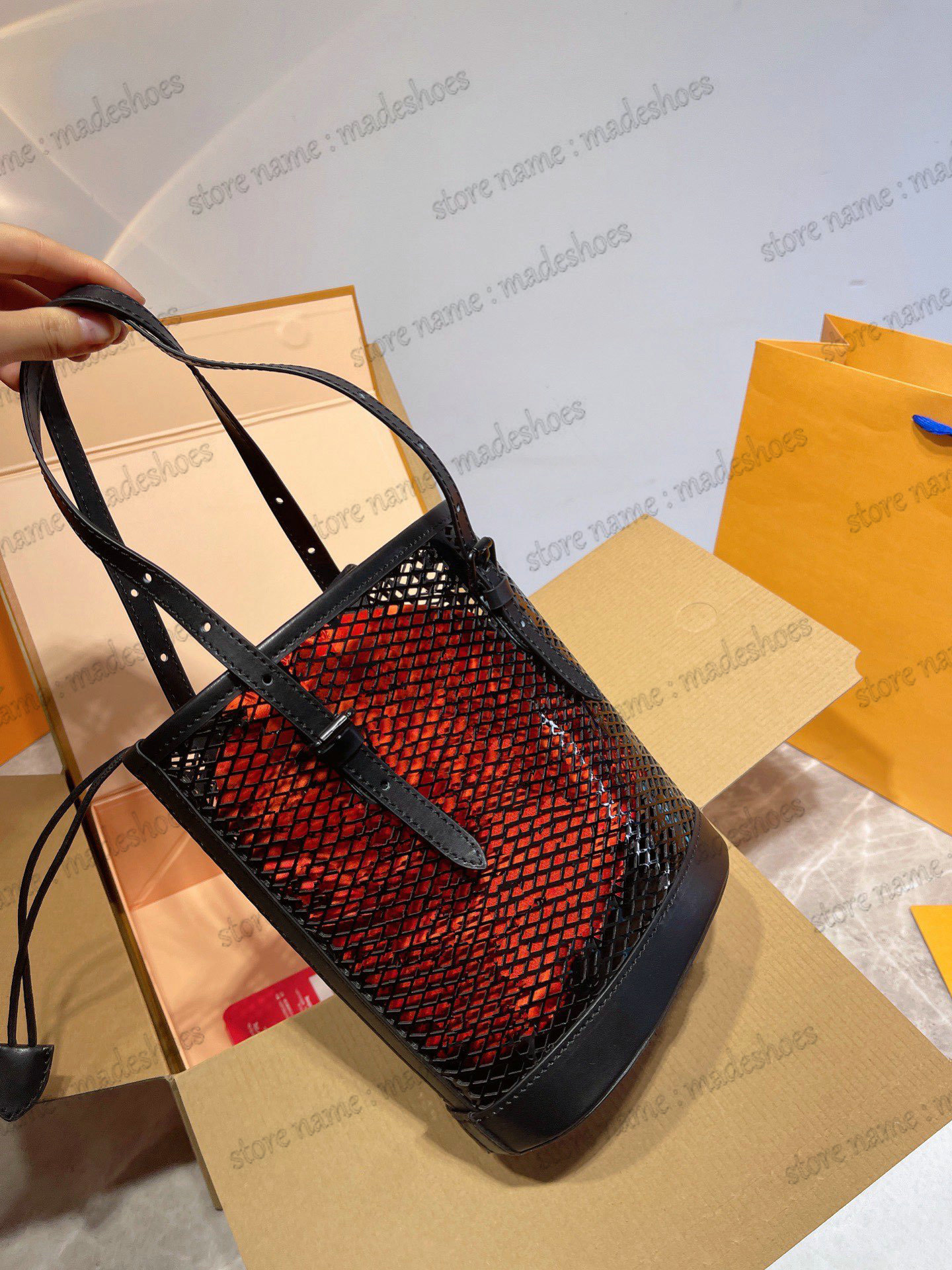 

BUCKET PM Handle Bag Spring-Summer 2022 Show Designer Women Handbag Monograms pattern Pouch Shoulder Bag M20352