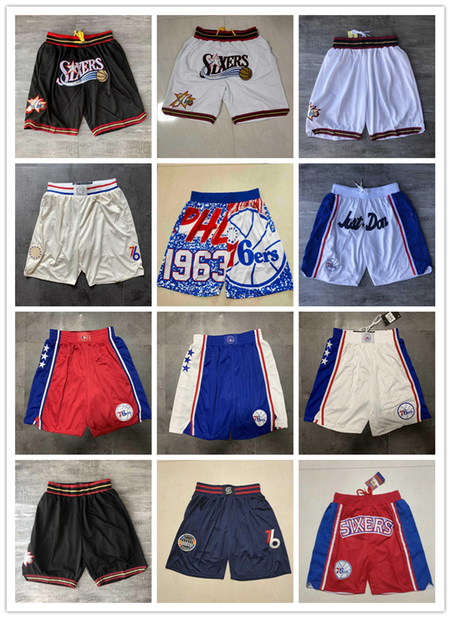 

Philadelphia''76ers''men Throwback Basketball Shorts pocket women