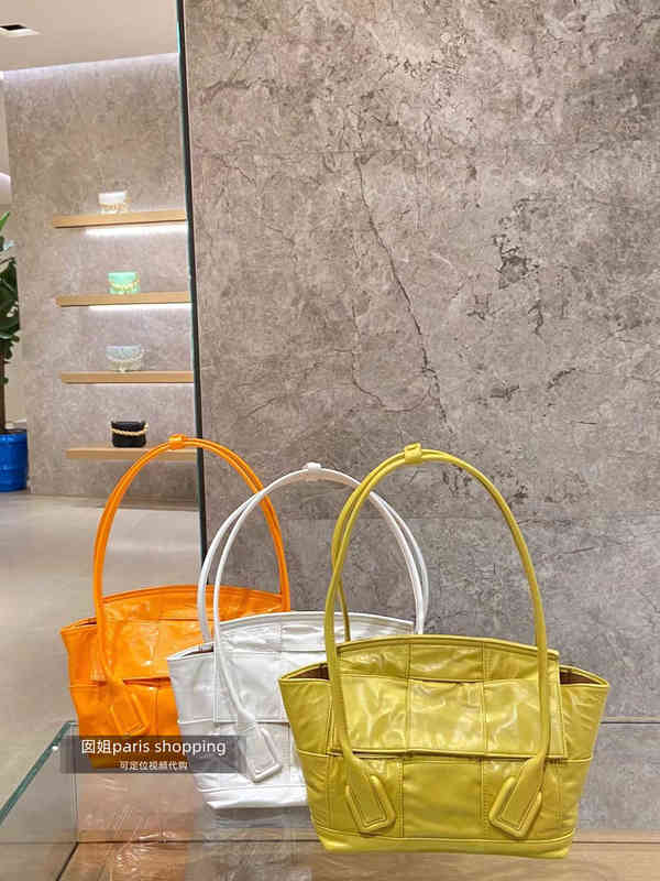 

Designer Tote Women Bottegass Handbags Venetas Arco Oil Wax Skin Single Shoulder Underarm Woven Shopping, Contact customer service for other color