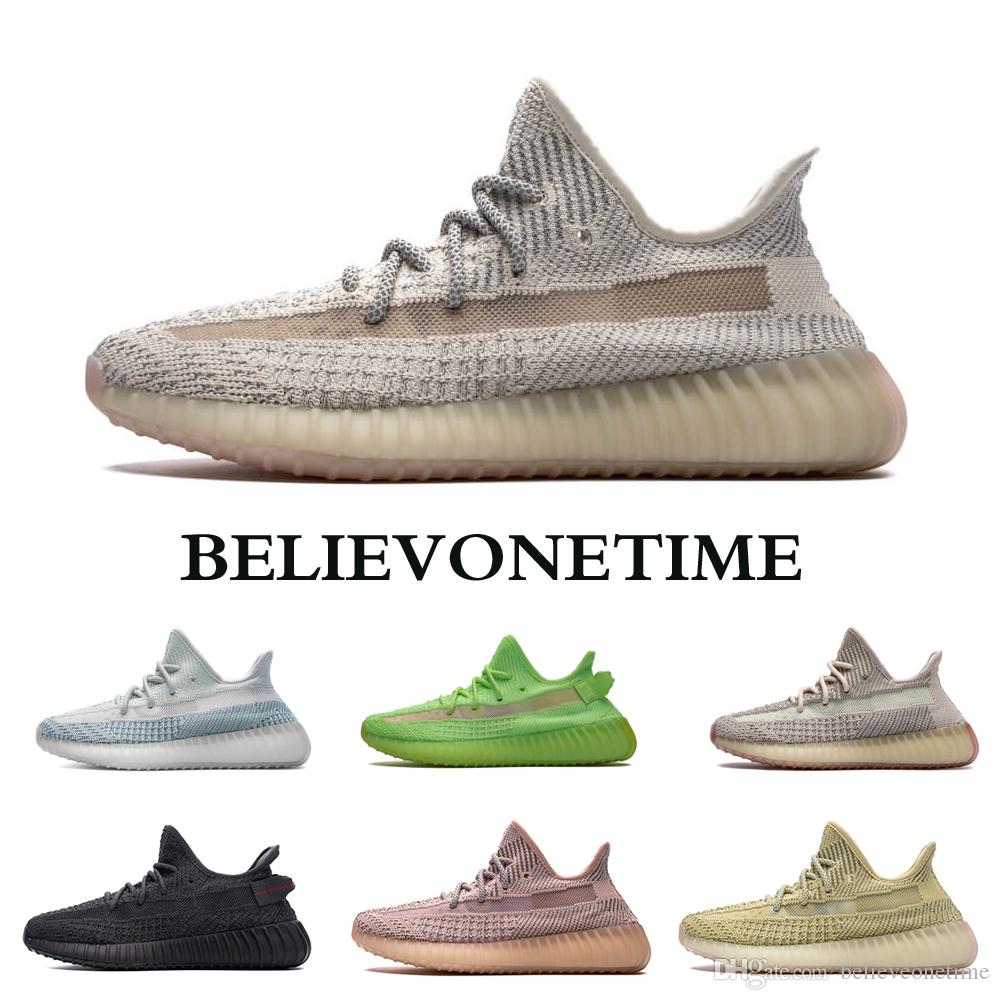 

Lundmark Reflective Black Static Clay True Form Hyperspace Men Women Running Shoes West Sesame Beluga dqm''Yeezies''350''Yezzies''v2 Kanyes, 10 hyperspace