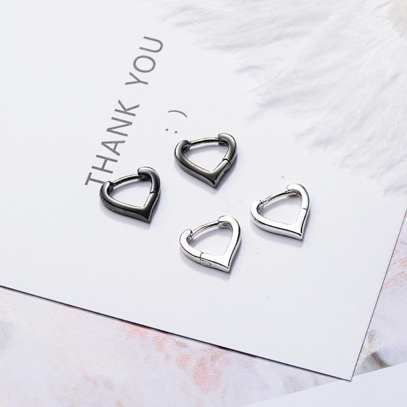 

Hoop & Huggie Minimalist Heart Earrings For Women Girls Jewelry Oorbellen PendientesHoop