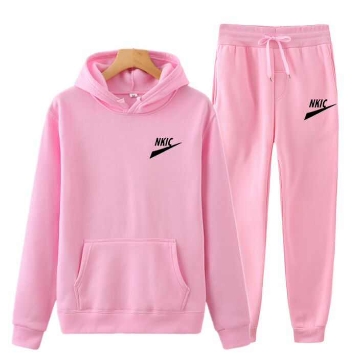 

Men Tracksuit Two Pieces Set 2022 Spring Autumn Men's Set Hooded Sweatshirt+Pants Fashion Hoodie Sportswear Suit Mens Clothing, Orange