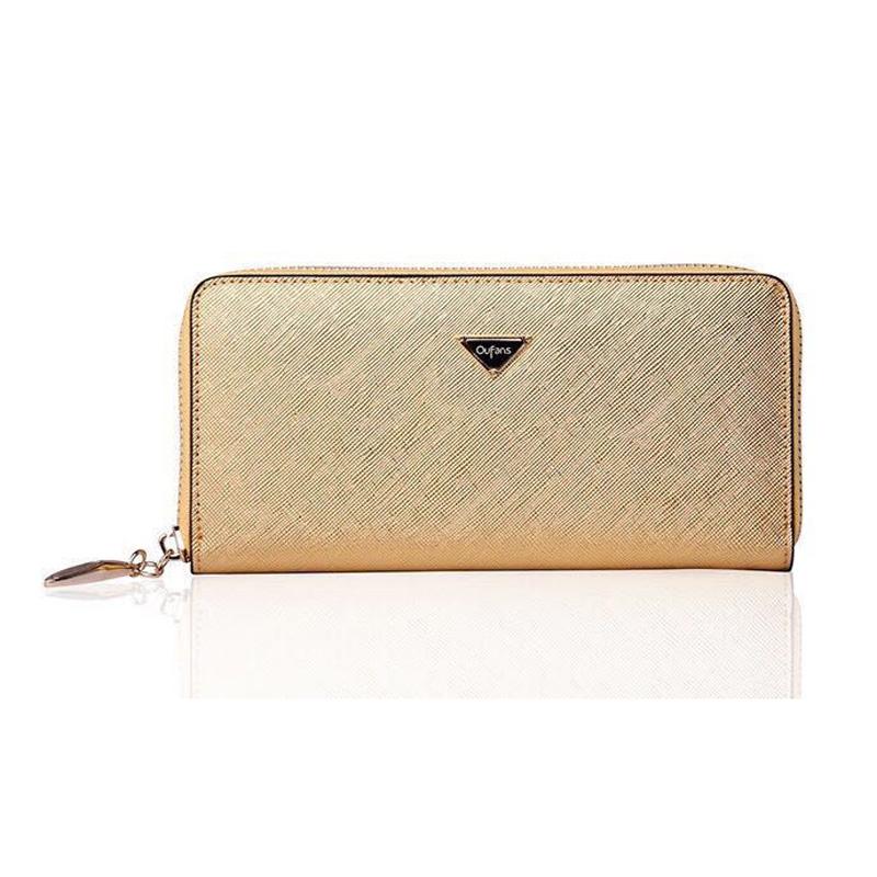 

Wallets Fashion 100% Cow Genuine Leather Women Long Real Female Design Clutch Girl Lady Gift Cash PurseWalletsWallets, Black