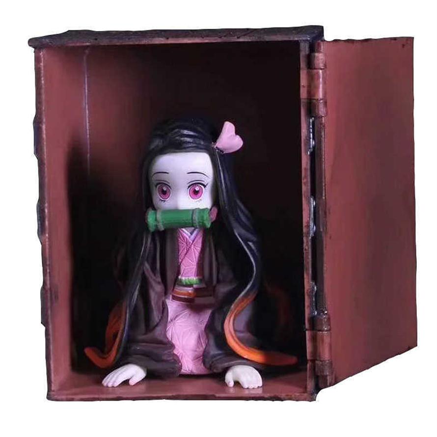 

Art MINI Demon Slayer Kimetsu no Yaiba GK Kamado Nezuko In Box Ver. PVC Action Figure Model Collectible Toy Doll Q0722210c, No retail box