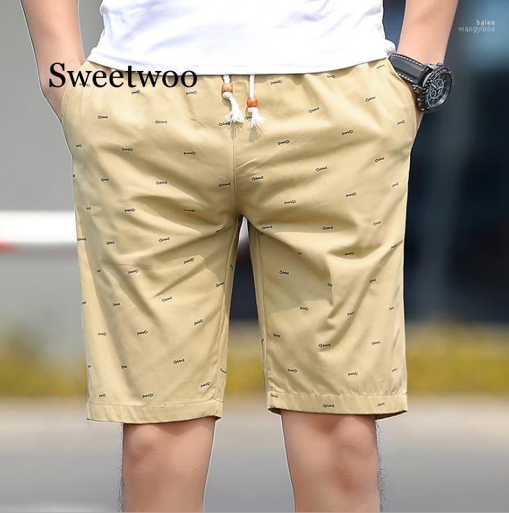 

Men's Shorts Summer Men's Casual Loose Cropped Trousers Sports Knit Straight Pants Cotton Short 5XLMen's, Black