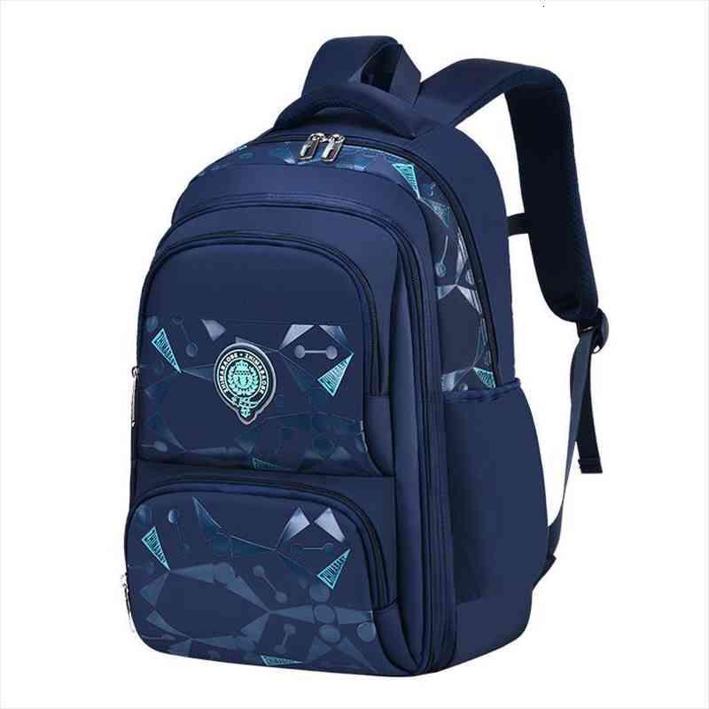 

Designer-Grade 3 6 Waterproof Children School Bag Boys Primary Backpacks Orthopedi Junior High Schoolbag Mochila Infantil, Blue small