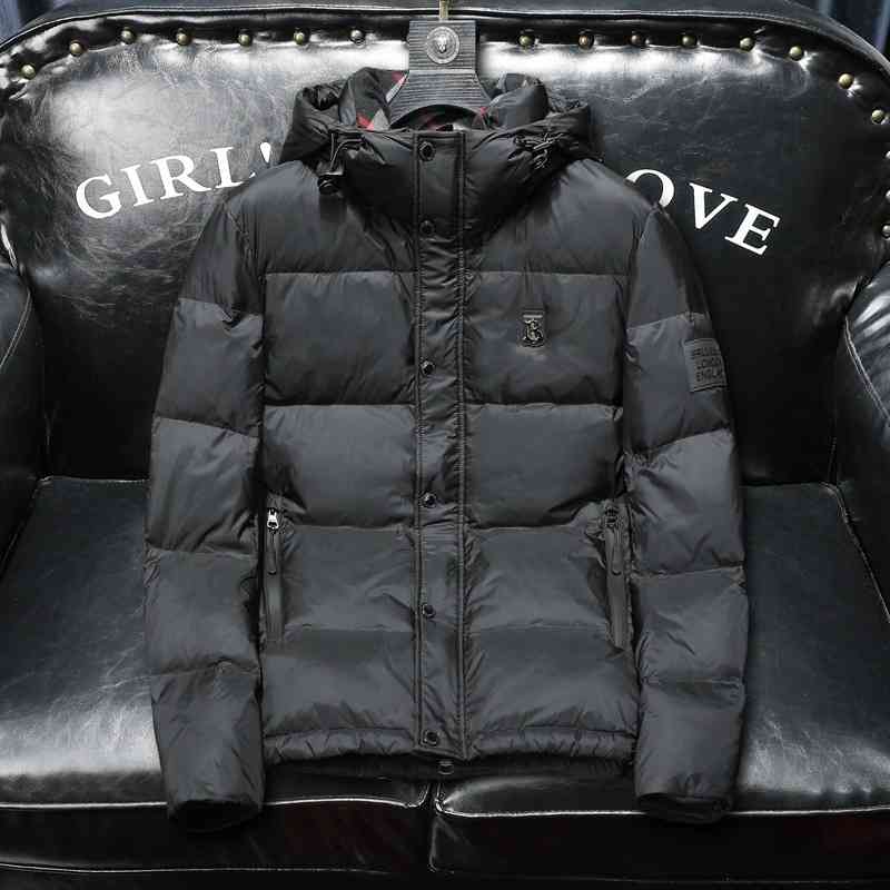

Fashion New Men's Down Jacket Luxury Brand Designer Wholesale Winter Casual Hooded, Black