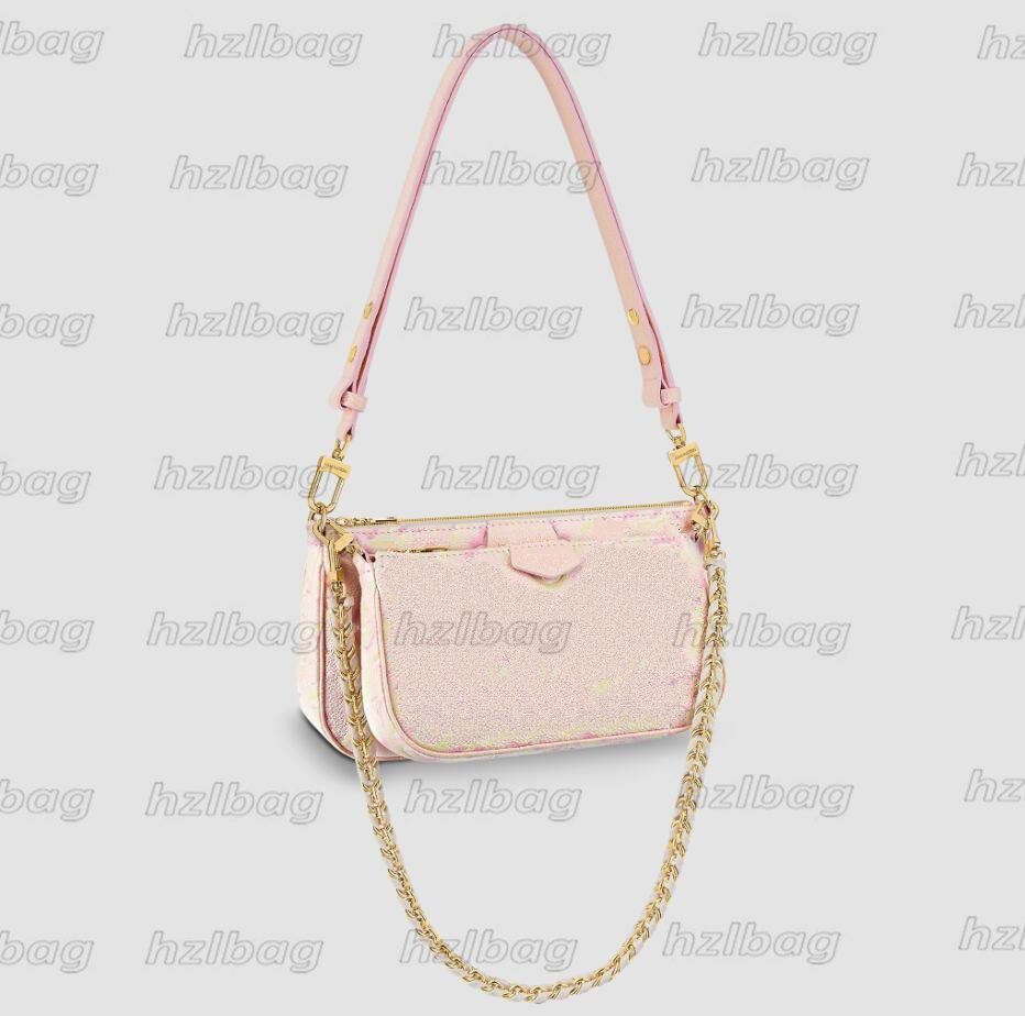 

Multi Pochette Accessoires Chain Shouder Bag 2022 Summer Stardust CrossBody Designer Luxurys Pouches Wallet Purse 2 pcs Handbag, Color 01