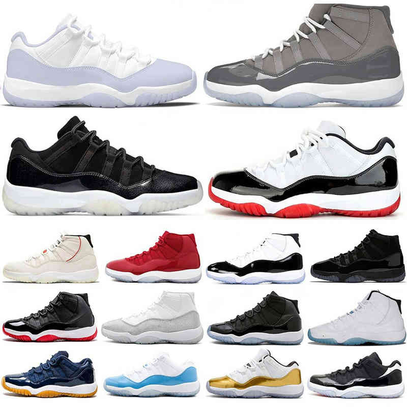 

New 72-10 Low 11 11s Basketball Shoes Pure Violet Cool Grey High Citrus University Legend Blue Bred Concord space jam Gamma women Mens, 15