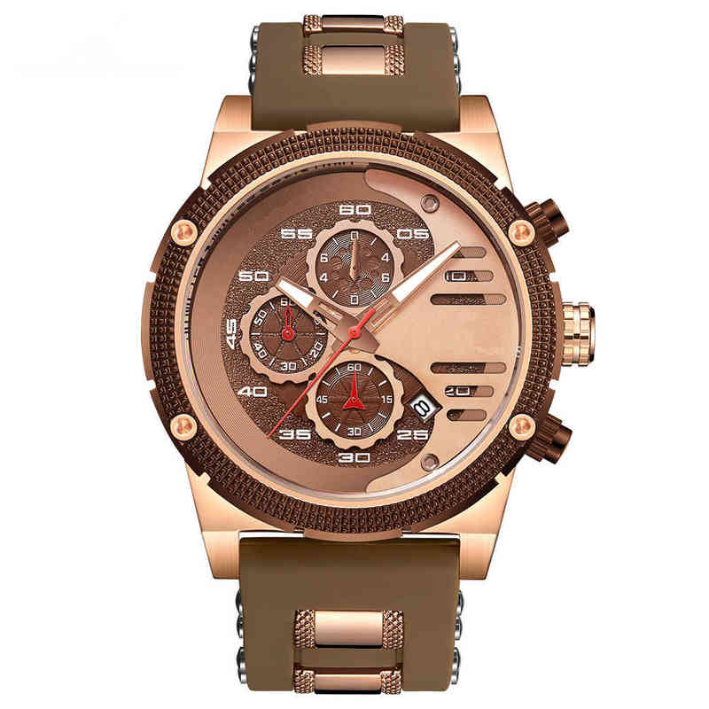 

huiya06 Bikini European Watch Men's vk Quartz Unique Gift Watch Waterproof Casual Vintage Gold Classic