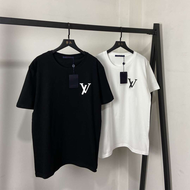 

Men's T Shirts L Home Designer 2022 Letter Top Print Casual Summer Cotton Premium Luxury Breathable Men Women, Picture color