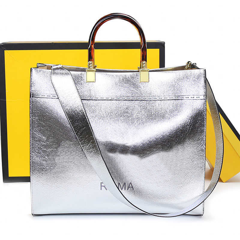 

Sunshine Tote Bag Women Handbag Large CrossBody Shopping Beach Totes Purse Genuine Leather Shoulder s Gold Hardware Fashion Letter, Just box