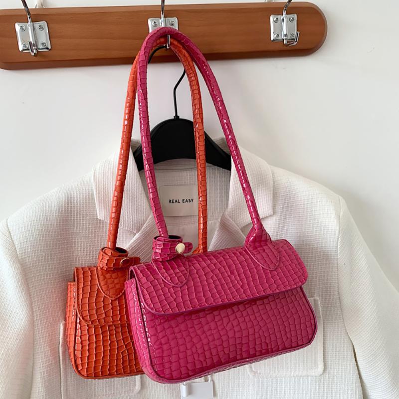 

Evening Bags Shoulder Bag Leather Casual Small Tote Female Travel Underarm Top Handle Outdoor Shopping BusinessEvening, Black