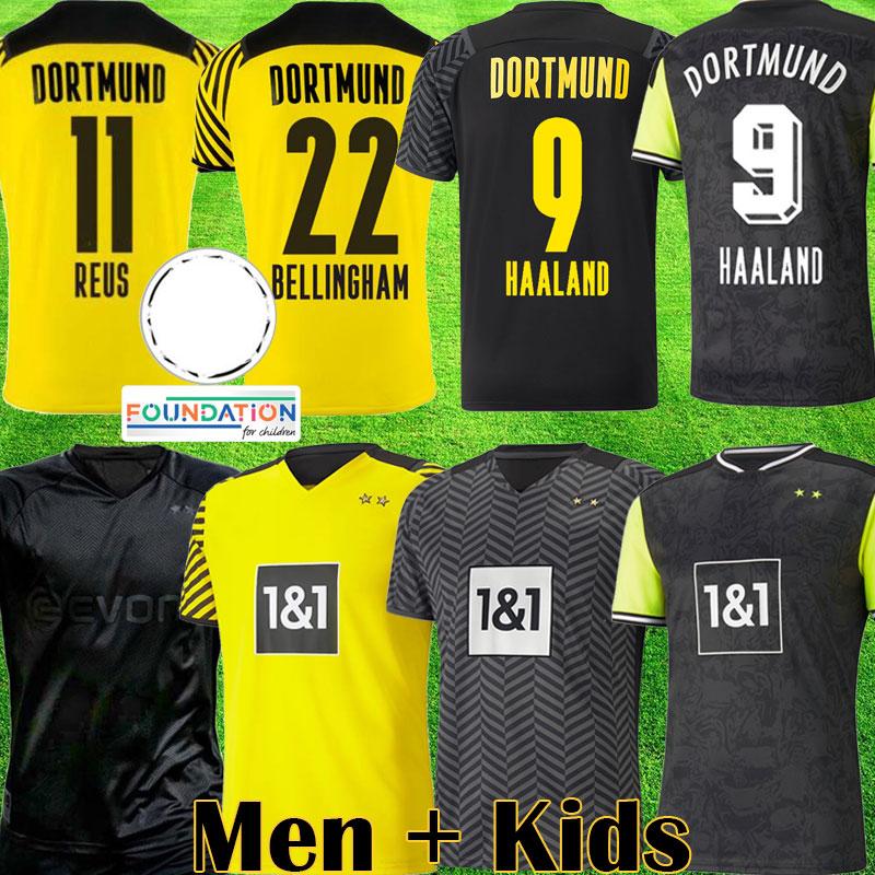 

Soccer Jersey 1990 Limited Edition HAALAND REUS Borussia soccer jersey BELLINGHAM 4th dortmund Special football shirts 2021 2122 SANCHO BRA, Kids away