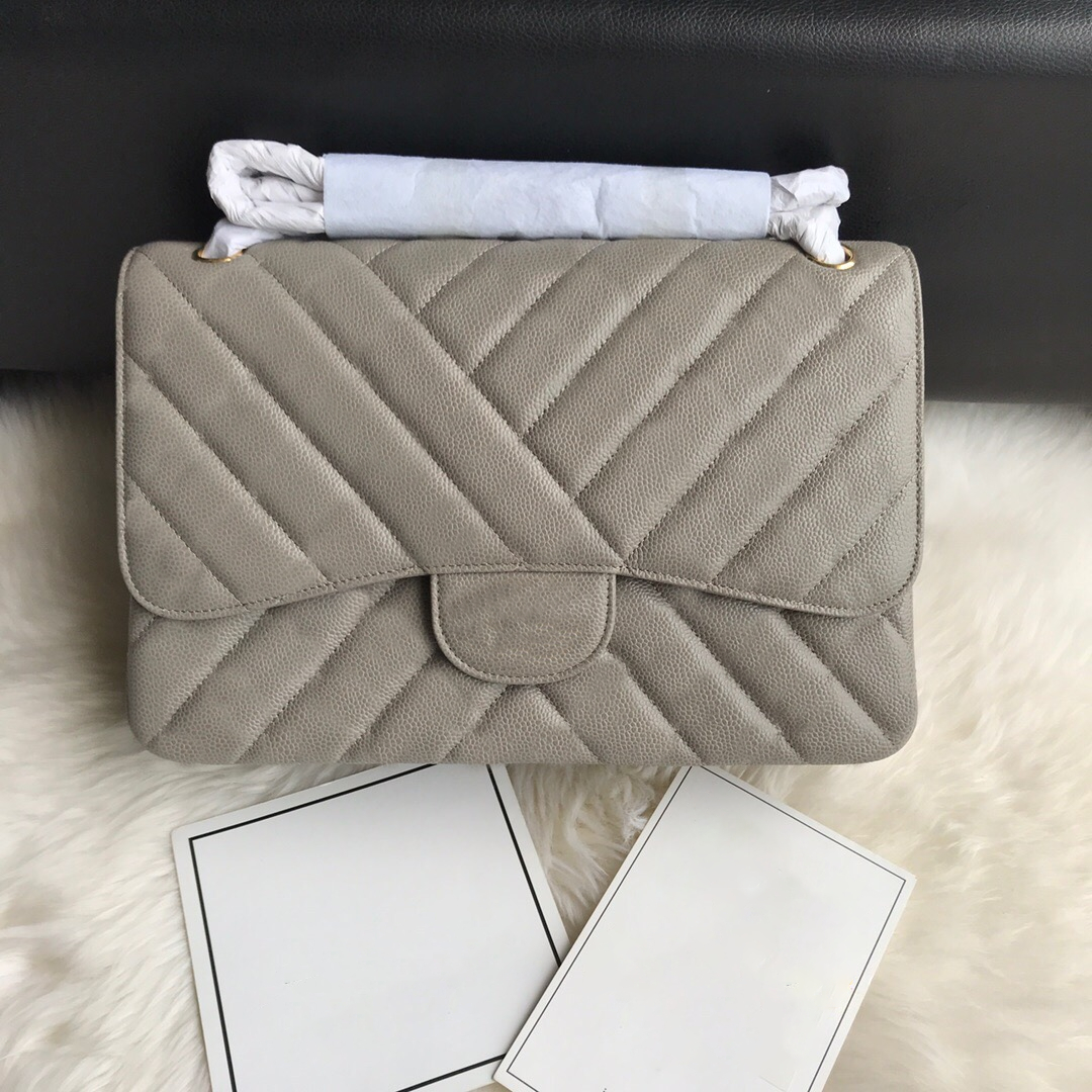 

Top Tier Quality Designer Women Bags Classic Quilted Double Flap Purses Luxury Jumbo Size 30cm Clutch Handbag Real Leather Crossbody Chain Shoulder Black Bag With SN, Contact us