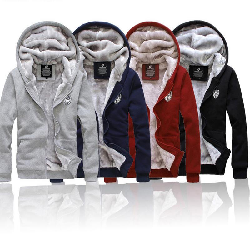 

Men's Tracksuits Velvet Thick Hooded Sweatsuit Sweater Sportwear Sweatshirt Men Tracksuit 2 Piece Tops Pants Mens Suits Set Jogger Sets For