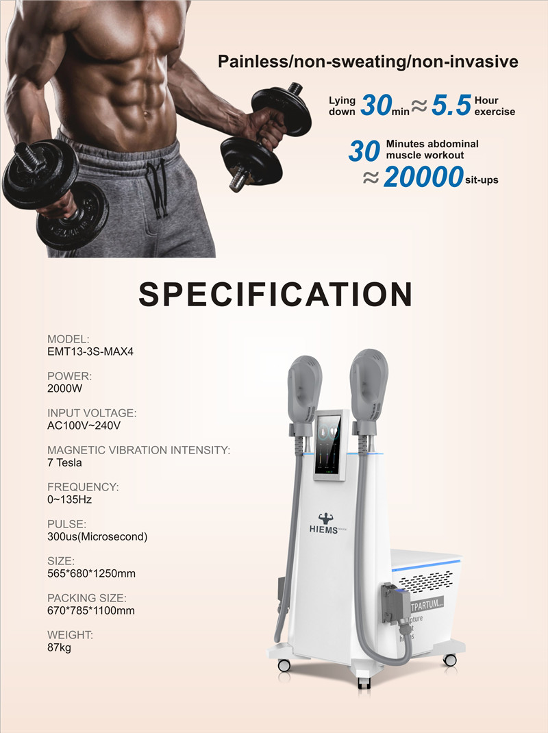 

Builds muscle & Burns fat slimming beauty salon equipment EMT13-3S MAX4